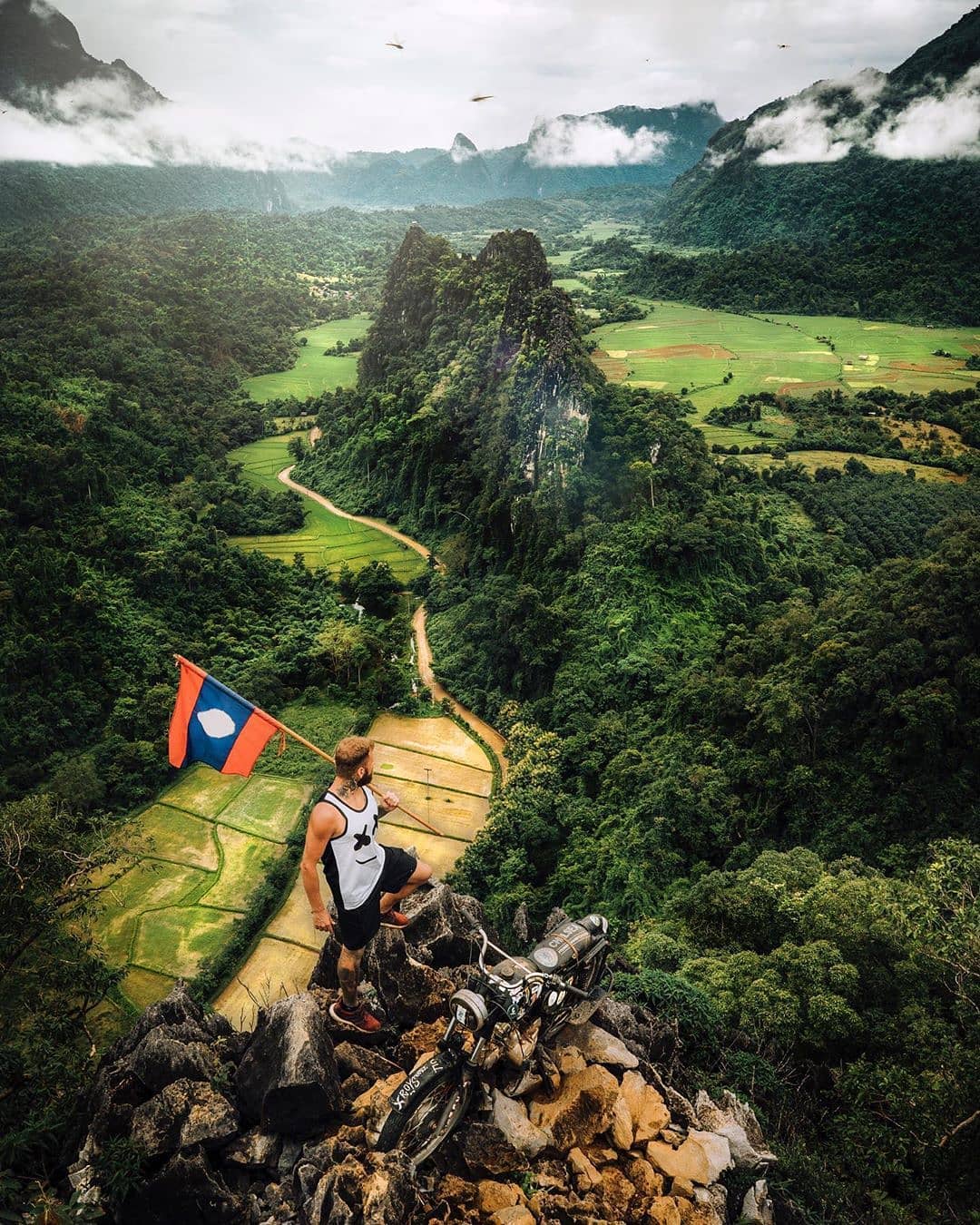 Epic viewpoints in Viangviang, Laos by @steven.davignon . ☝️ Follow the featured feed for more. And tag your friends in the comments